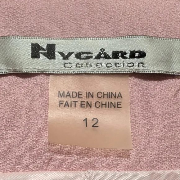 NyGard Collection Blush Pink Ruffle Blazer Size 12 Feminine Career Spring Jacket - Picture 2 of 8